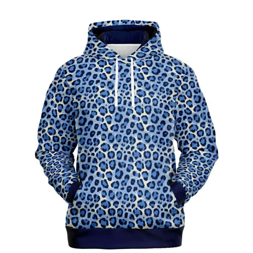 Icy Leopard Fashion Pullover Hoodie