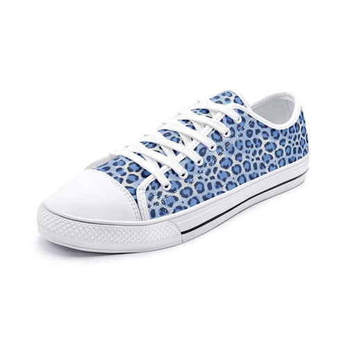 Icy Leopard Low Top Canvas Shoes