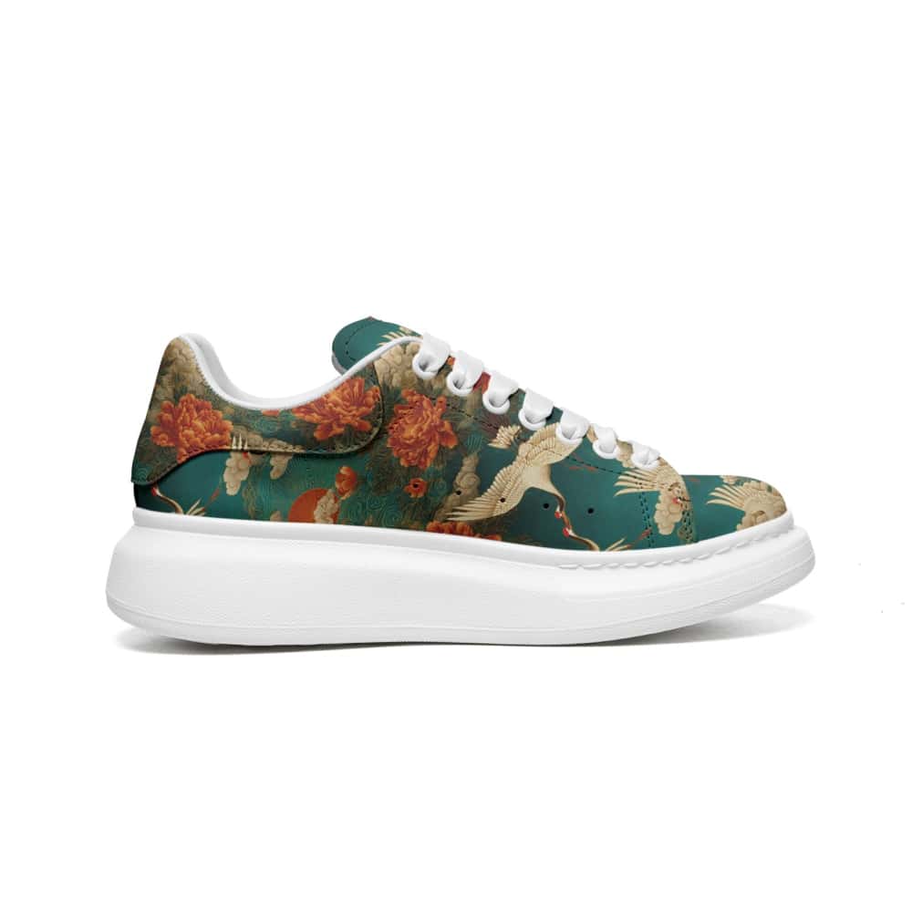 Imperial Crane Garden Oversized Sneakers