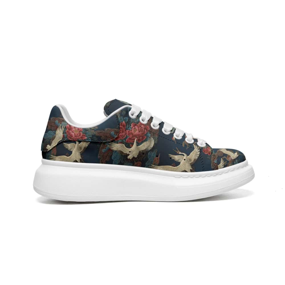 Imperial Sky Cranes Oversized Sneakers
