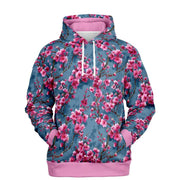 Indigo Blossom Drift Hoodie