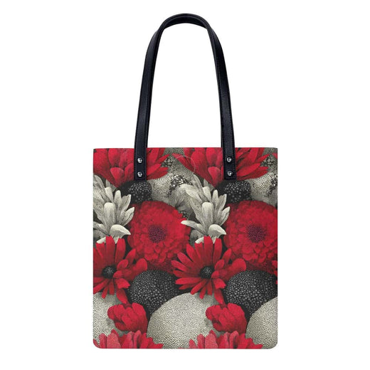 Ink Petals PU Leather Shoulder Bag