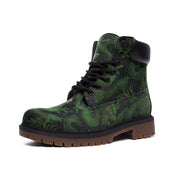 Jade Coil Dragon Vegan Nubuck Leather Boots