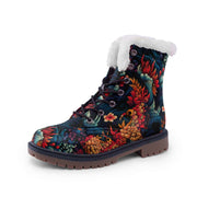 Japanese Cranes Fur Chukka Boots