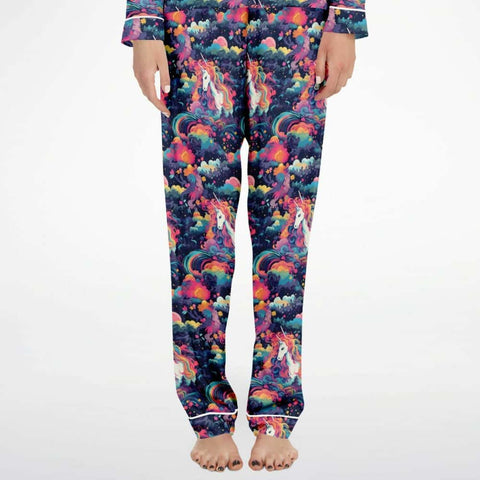 Japanese Unicorn Satin Pajamas - Free Shipping