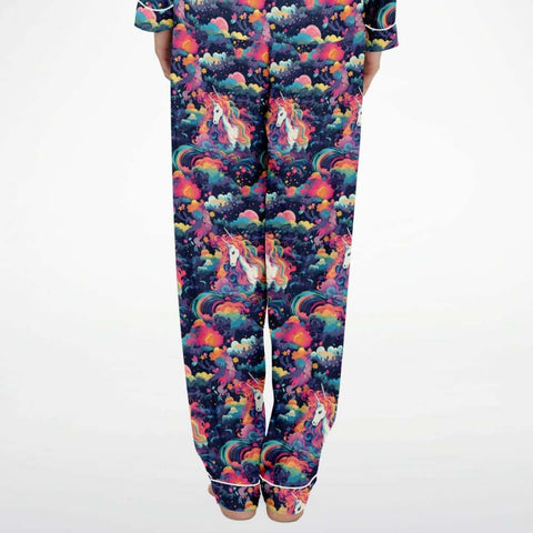 Japanese Unicorn Satin Pajamas - Free Shipping