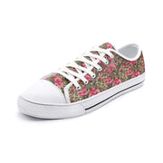 Leopard Cherry Bloom Low Top Canvas Shoes