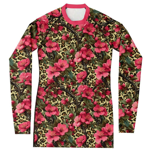Leopard Cherry Bloom Rashguard