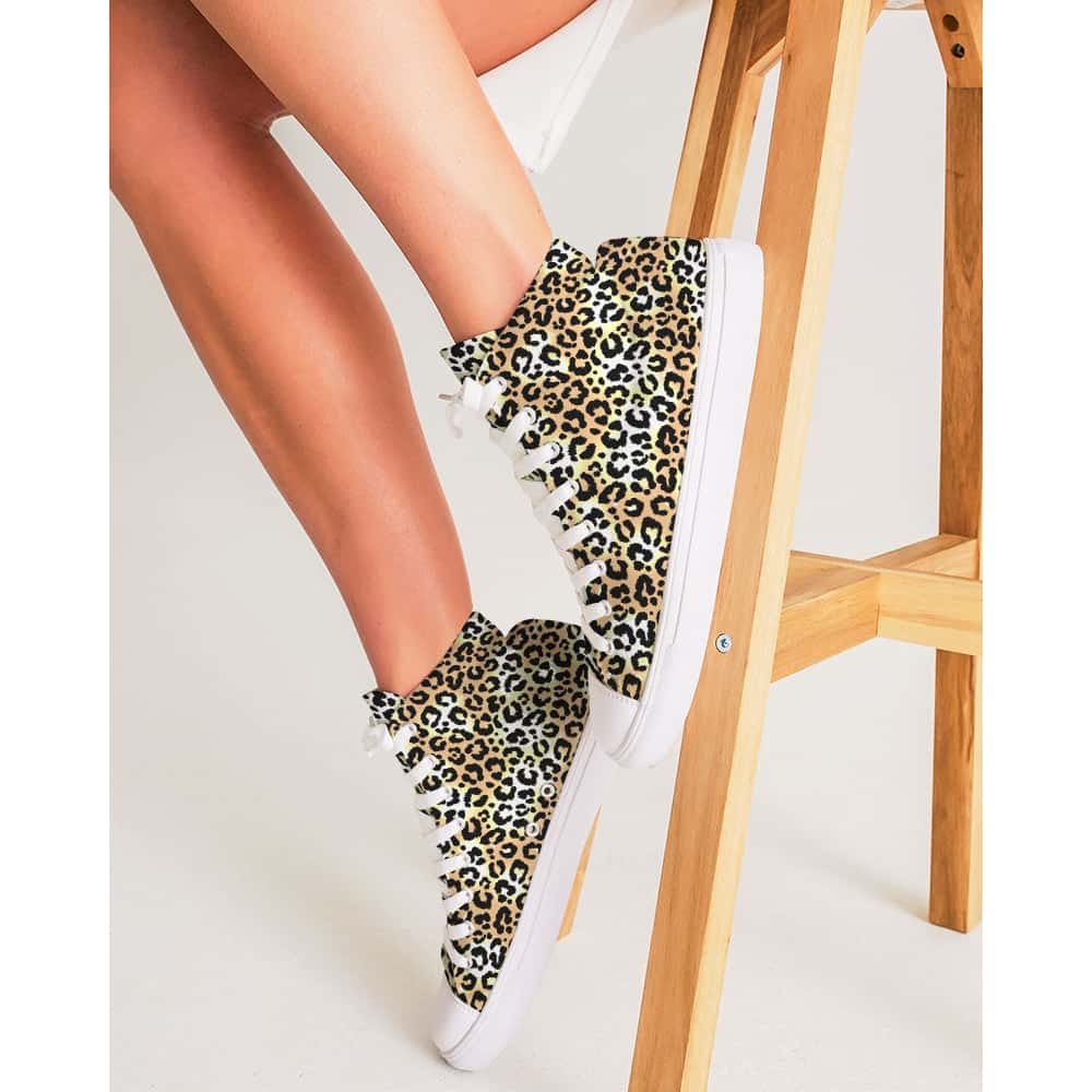 Leopard Print Hightop Canvas Shoes - $74.99 - Free Shipping