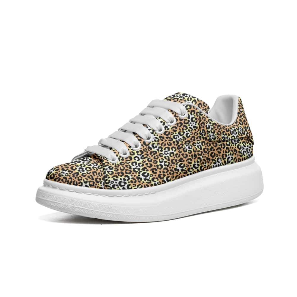 Leopard Print Oversized Sneakers