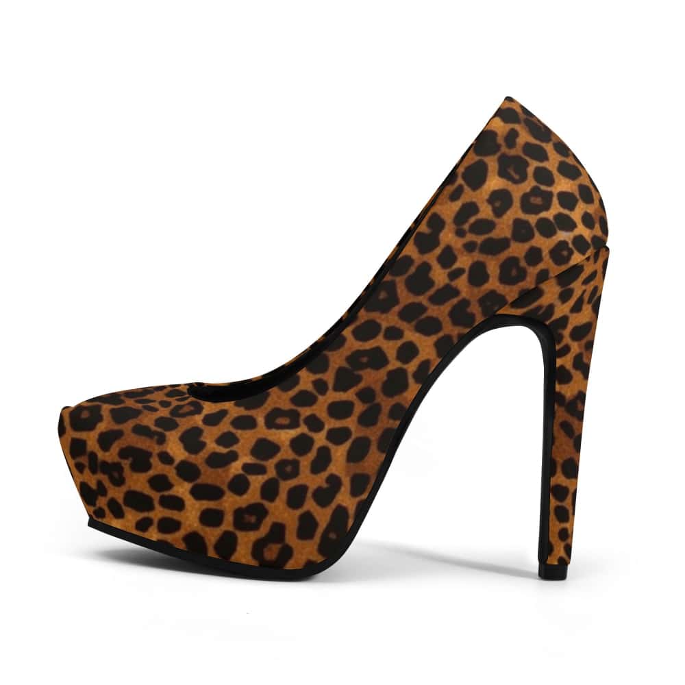 Leopard Print Platform High Heels - $74.99 - Free Shipping