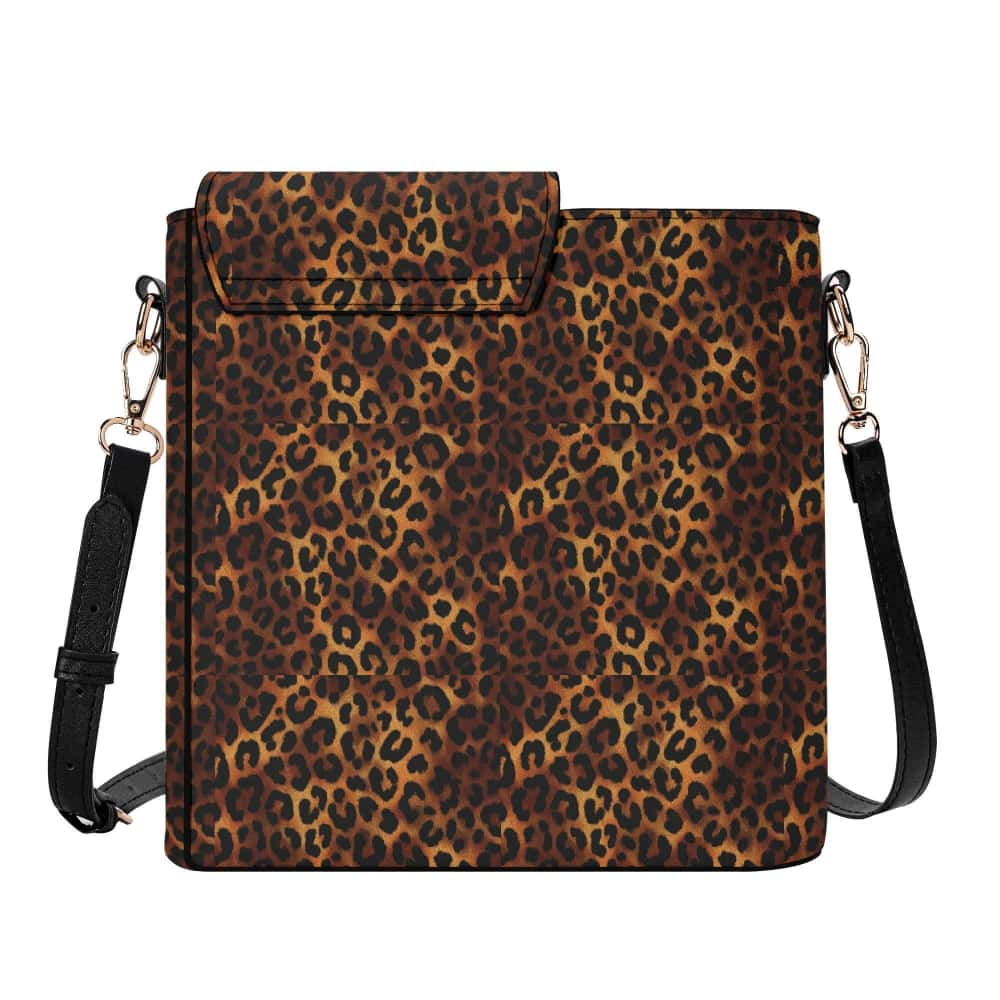 Leopard PU Leather – Golden Tan Crossbody