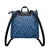 Light Blue Leopard Print PU Leather Backpack Purse - $64.99