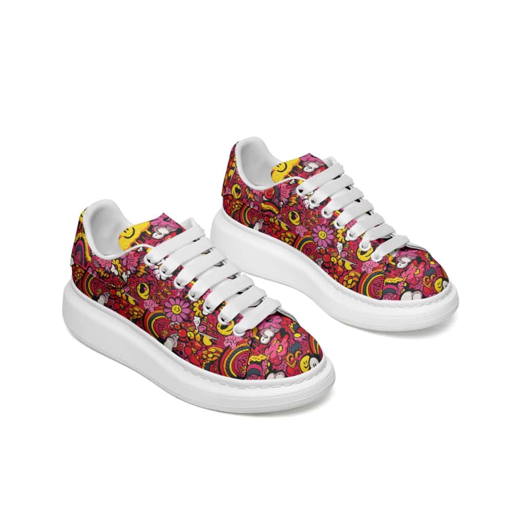 Low-Top Oversized Vegan Leather Sneakers | Ethical Style