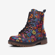 Midnight Bloom Vegan Leather Boots