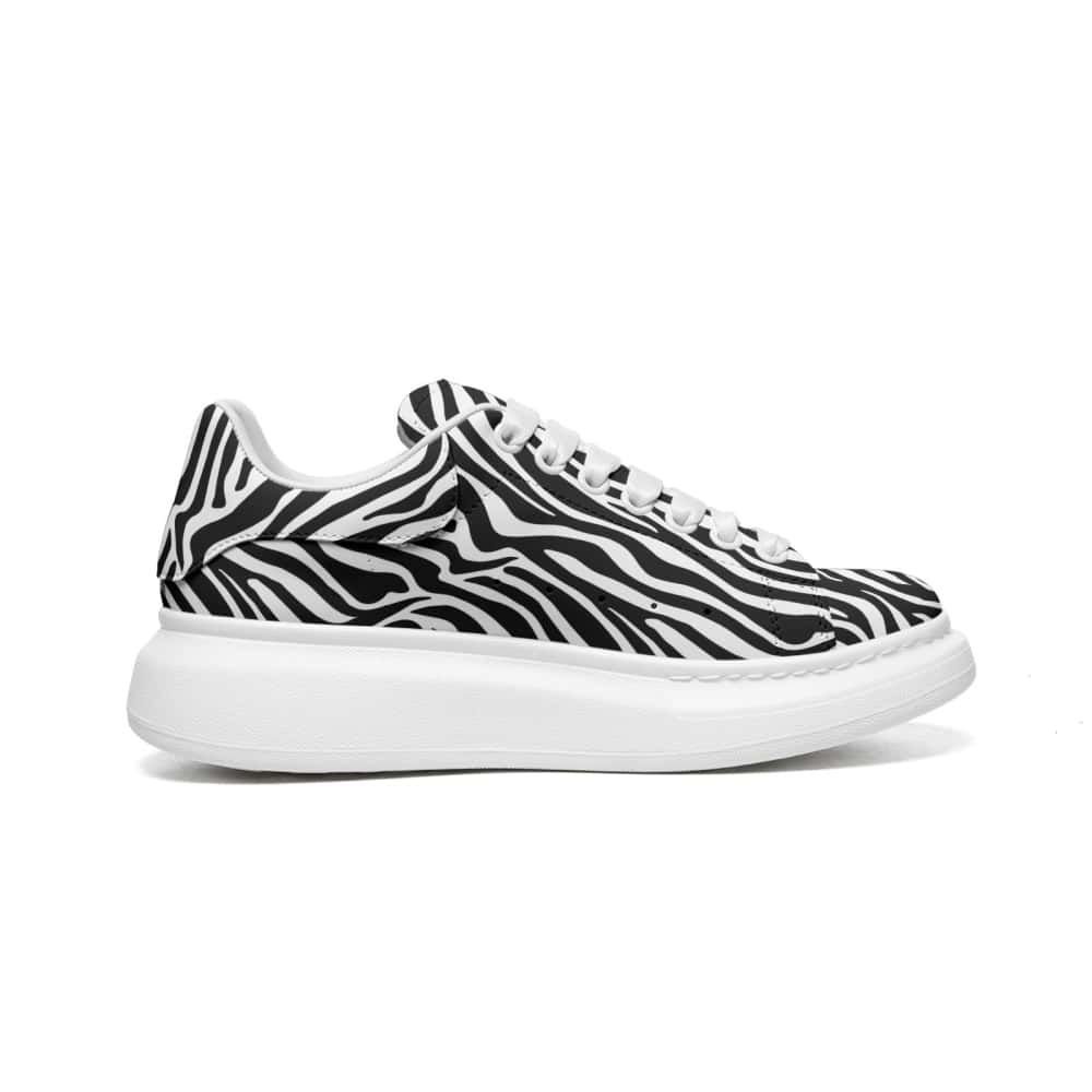 Midnight Zebra Oversized Sneakers