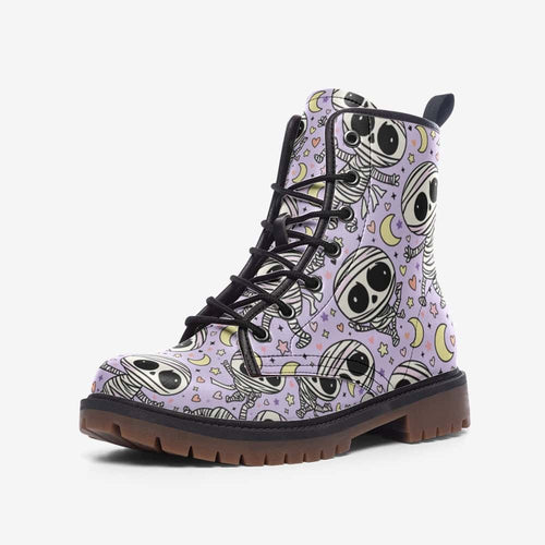 Mummy Mischief Vegan Leather Boots – Colorway 3