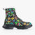 Mushroom and Flowers Vegan Leather Chunky Boots - $89.99 -