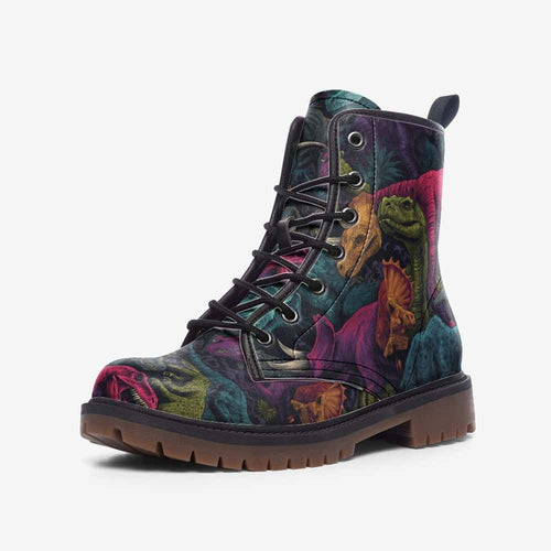 Neon Prehistoric Vegan Leather Boots