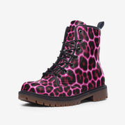 Neon Pulse Leopard Vegan Leather Boots