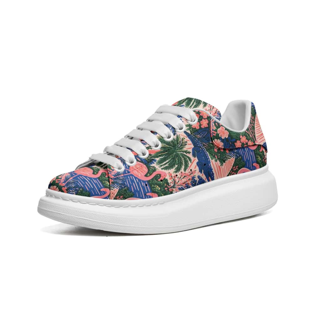 Low-Top Oversized Vegan Leather Sneakers | Ethical Style