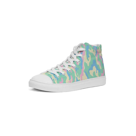 Pastel Camo Hightop Canvas Shoes - $74.99 - Free Shipping