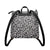 Pearly White Leopard PU Leather Backpack Purse - $64.99
