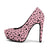 Pink Leopard Print Platform High Heels - $69.99 - Free