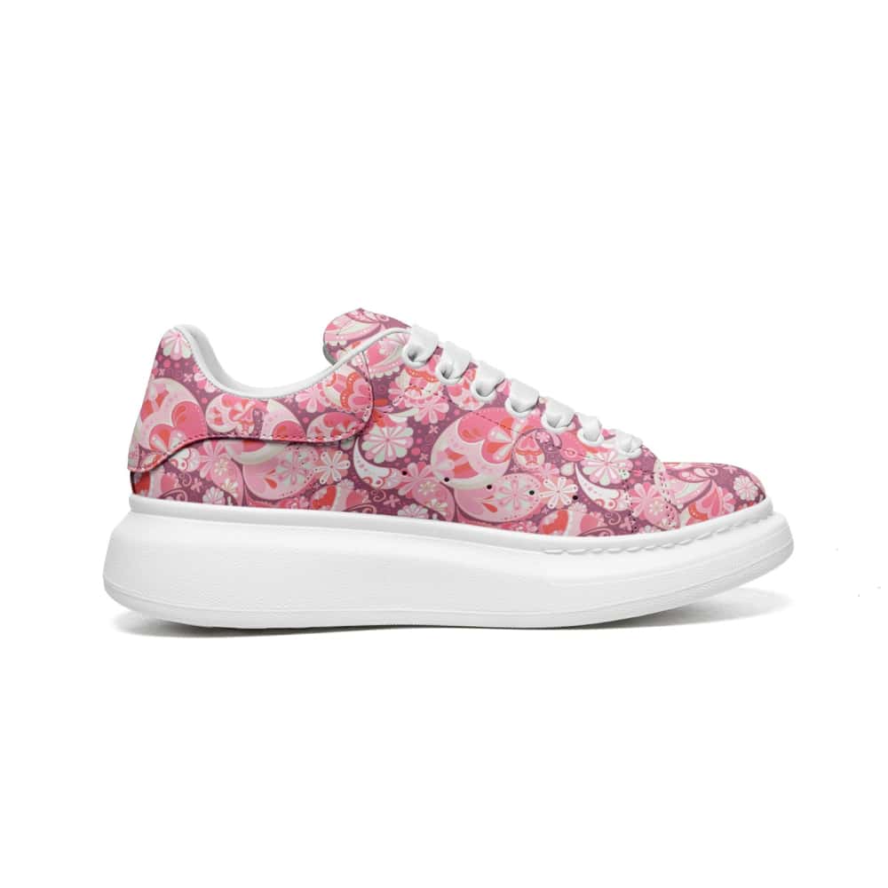Pink Paisley Bandana Oversized Sneakers