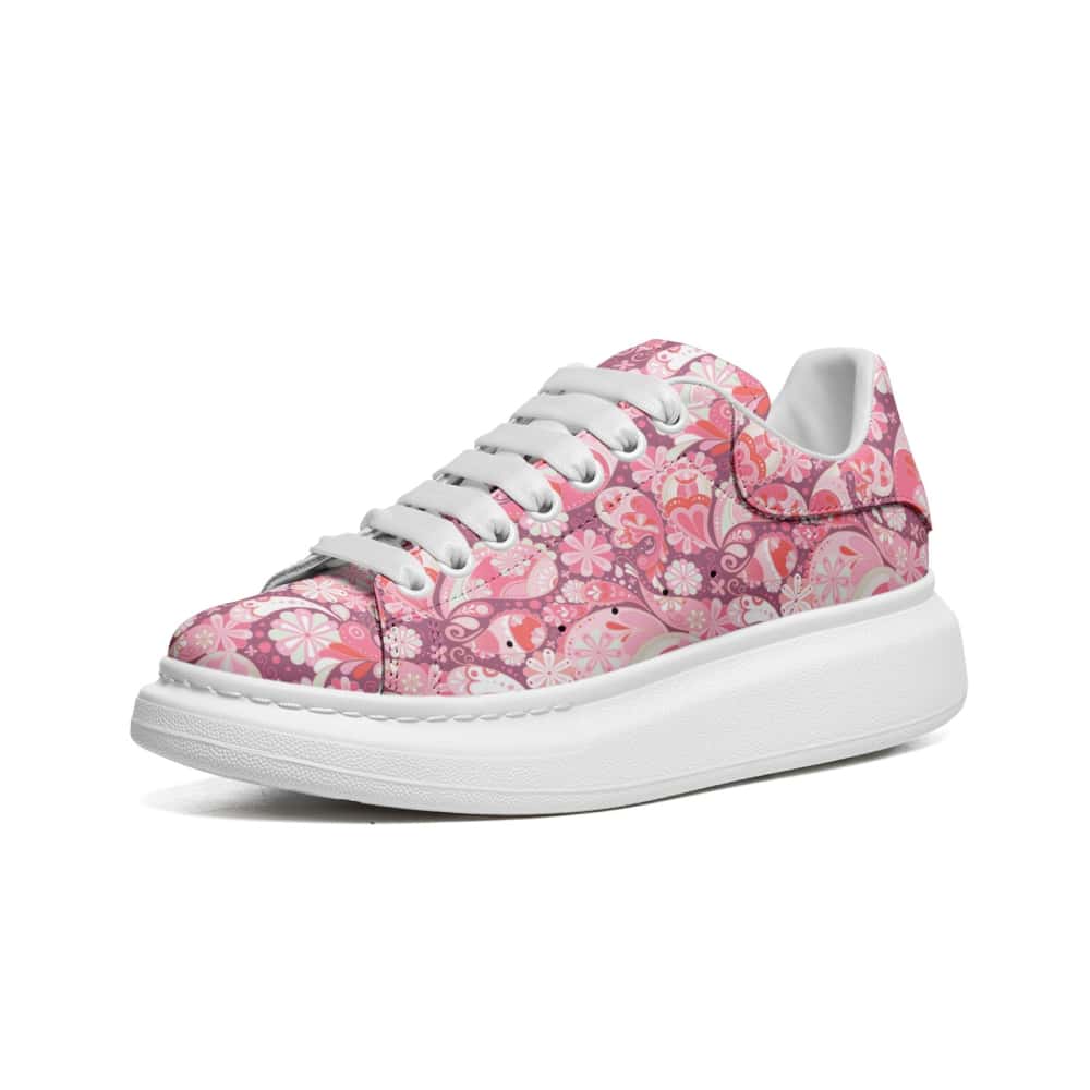 Pink Paisley Bandana Oversized Sneakers