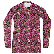 Pink Poppy Zebra Rashguard