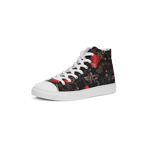 Poppy Flowers Hightop Canvas Shoes - $74.99 - Free Shipping