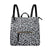 Powdered Sugar and Silver Leopard PU Leather Backpack Purse