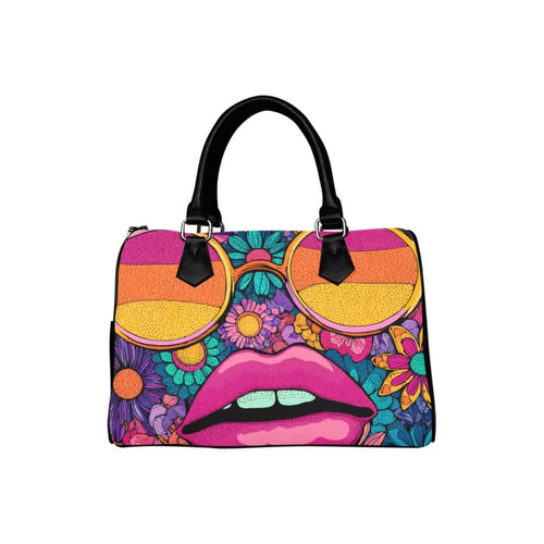 Psychedelic Bloom Boston Handbag