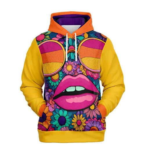 Psychedelic Bloom Fashion Pullover Hoodie