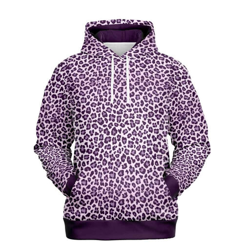 Purple Leopard Fashion Pullover Hoodie
