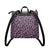 Purple Sapphire Leopard PU Leather Backpack Purse - $64.99
