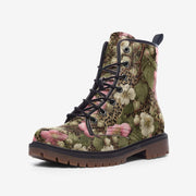 Quiet Garden Leopard Vegan Leather Boots