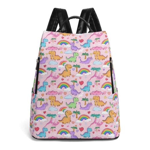 Rainbow Dino Dreams Anti-Theft Backpack