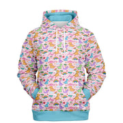 Rainbow Dino Dreams Fashion Pullover Hoodie