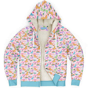 Rainbow Dino Dreams Microfleece Hoodie