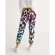 Rainbow Leopard Prin Track Pants