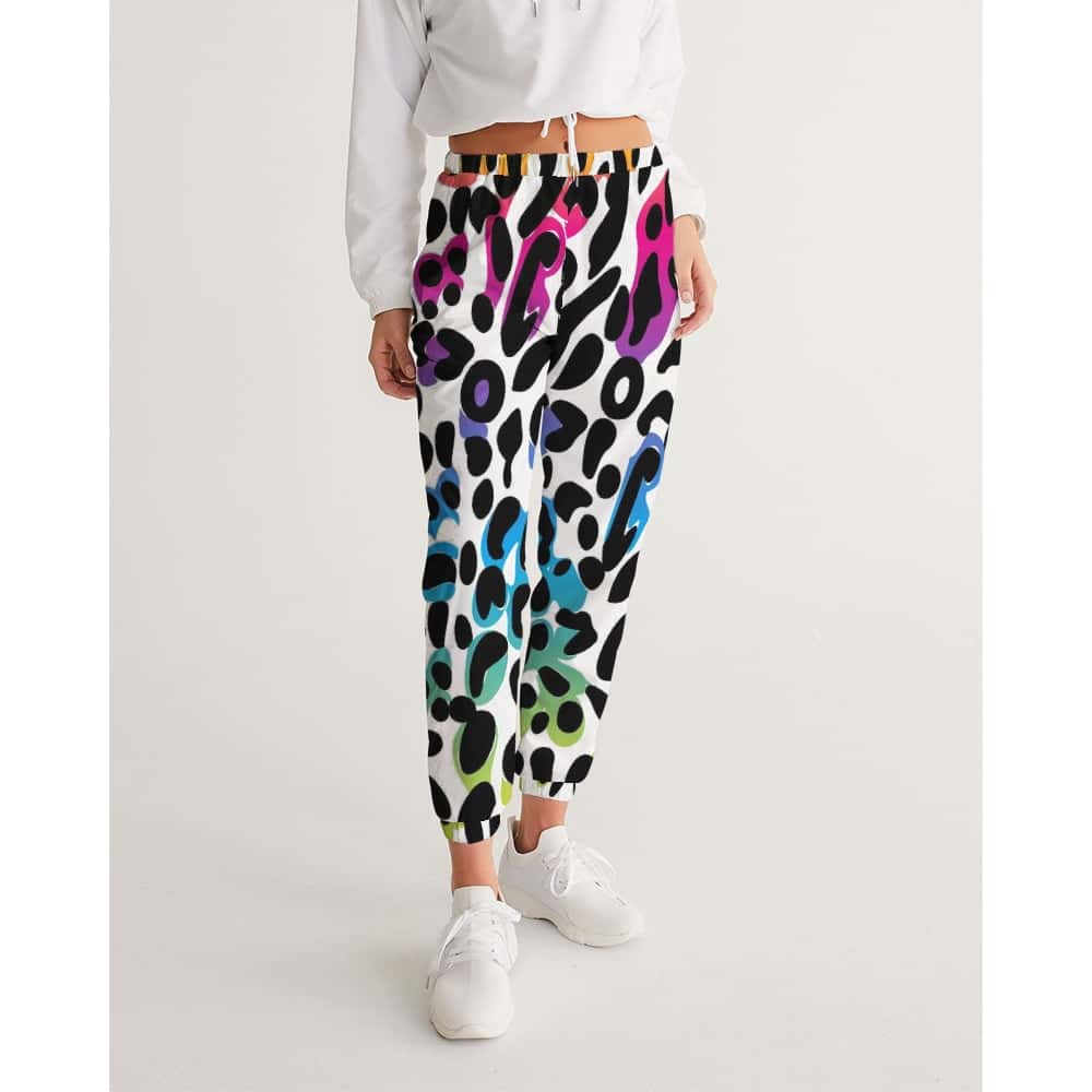 Rainbow Leopard Prin Track Pants - $64.99 - Free Shipping