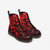 Red Bat Party Vegan Leather Boots - $99.99 - Free Shipping