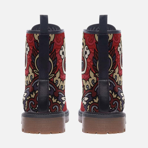 Red Mandala Vegan Leather Boots - $78.89 Free Shipping