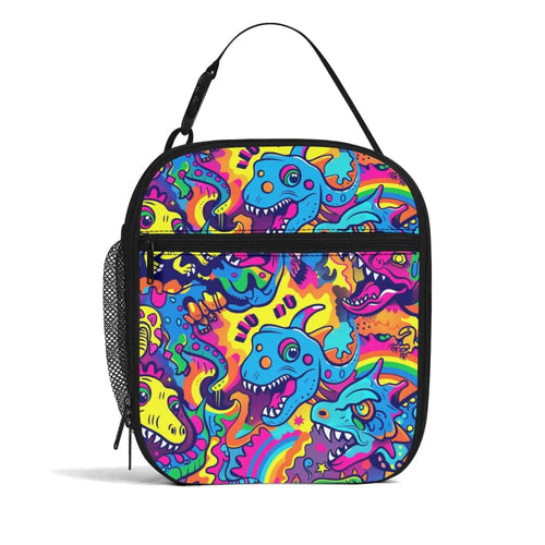 Scary Pop Dino Insulated Lunch Bag