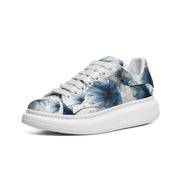 Soft Indigo Florals Oversized Sneakers