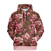 Soft Petal Leopard Fashion Pullover Hoodie