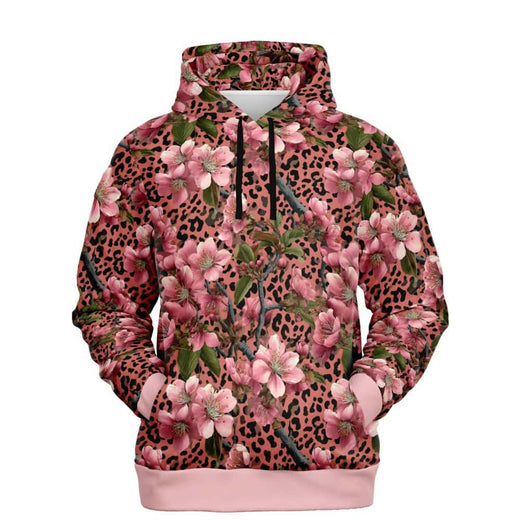 Soft Blossom Leopard Fashion Pullover Hoodie