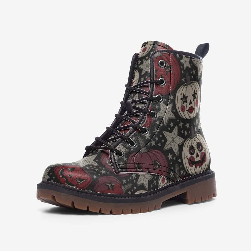 Starstruck Pumpkins Colorway 3 Vegan Leather Boots
